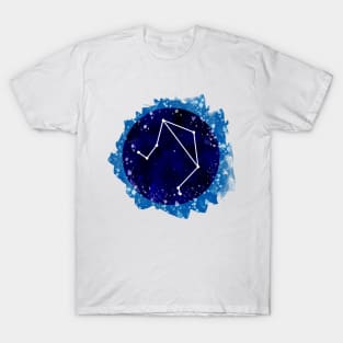 Watercolor Libra star sign art T-Shirt